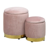 Zoe Storage Ottoman Set