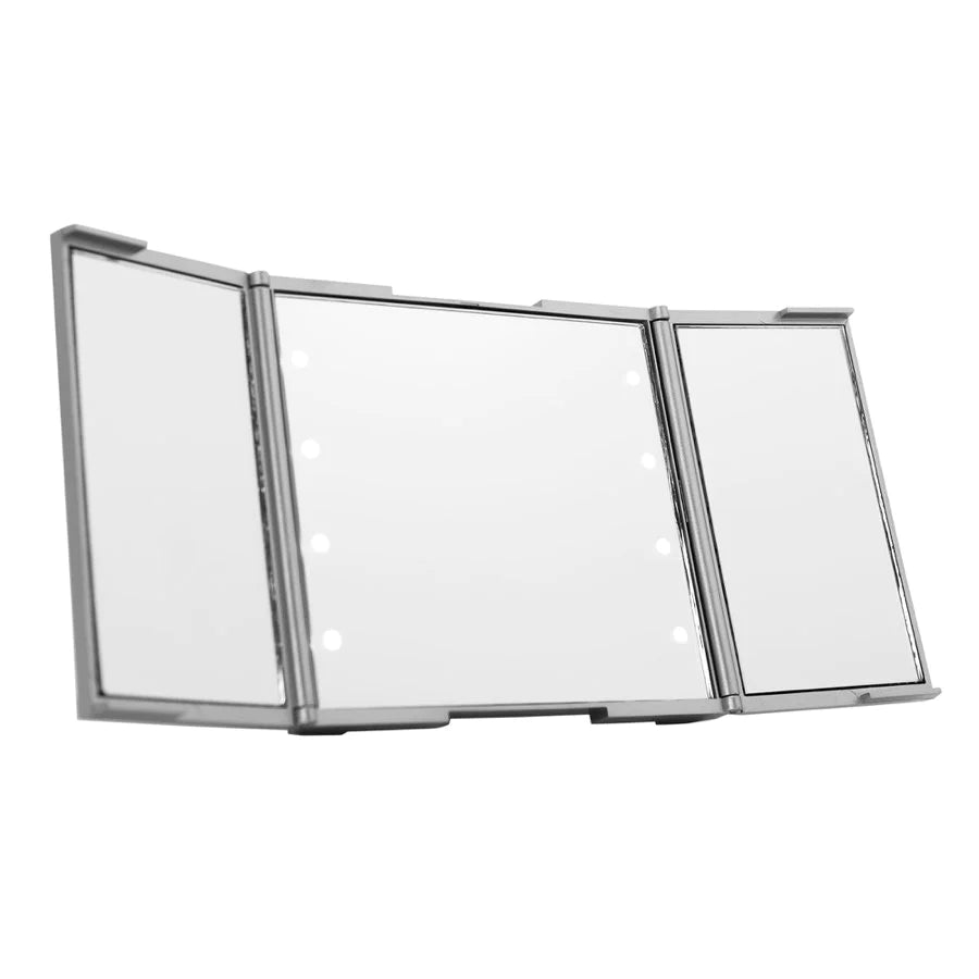 ReveaLight Trifold LED Compact Mirror with Flip Stand