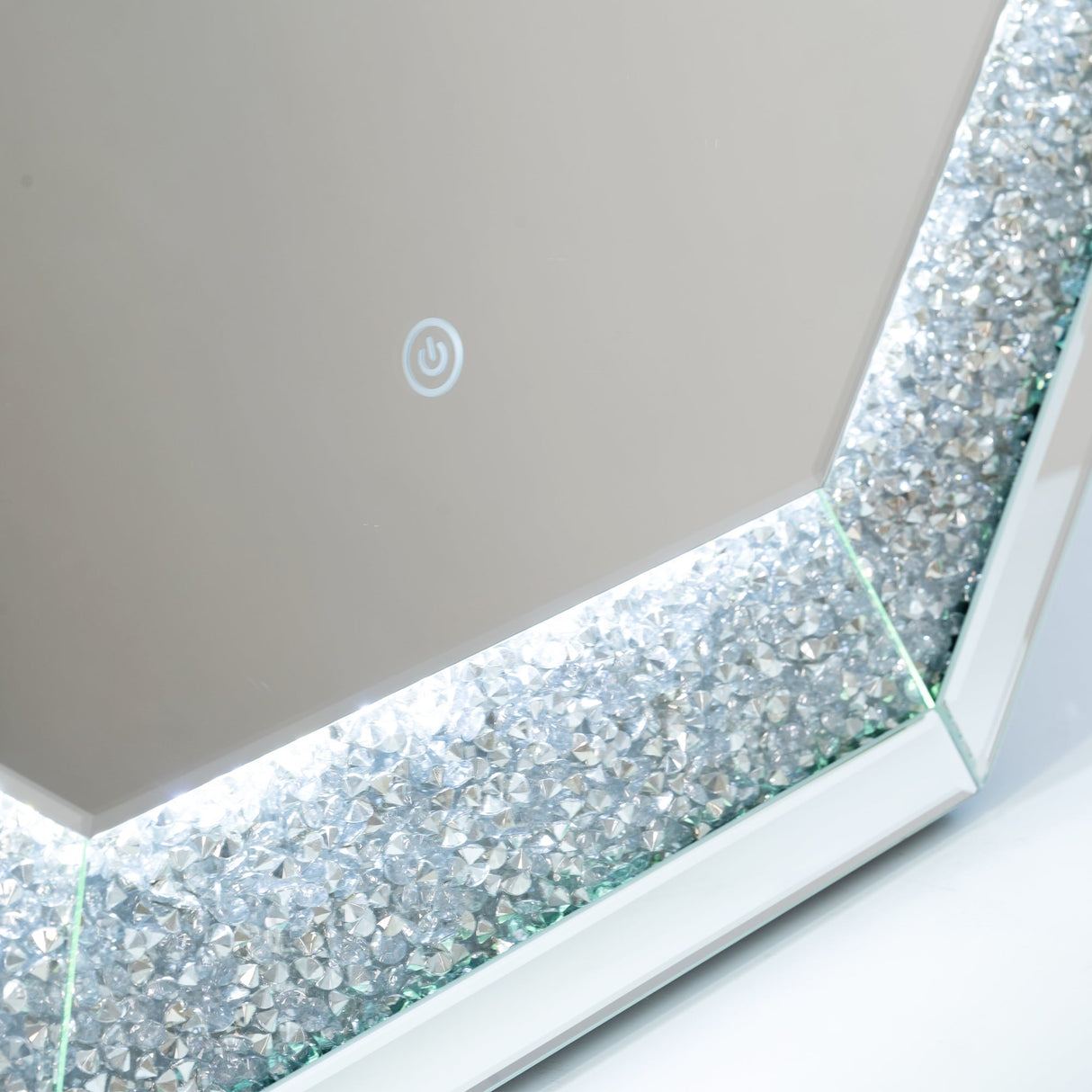 Crushed Diamonds LED Mirrored Console Table