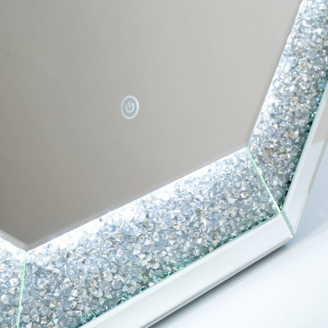 Crushed Diamonds LED Mirrored Console Table