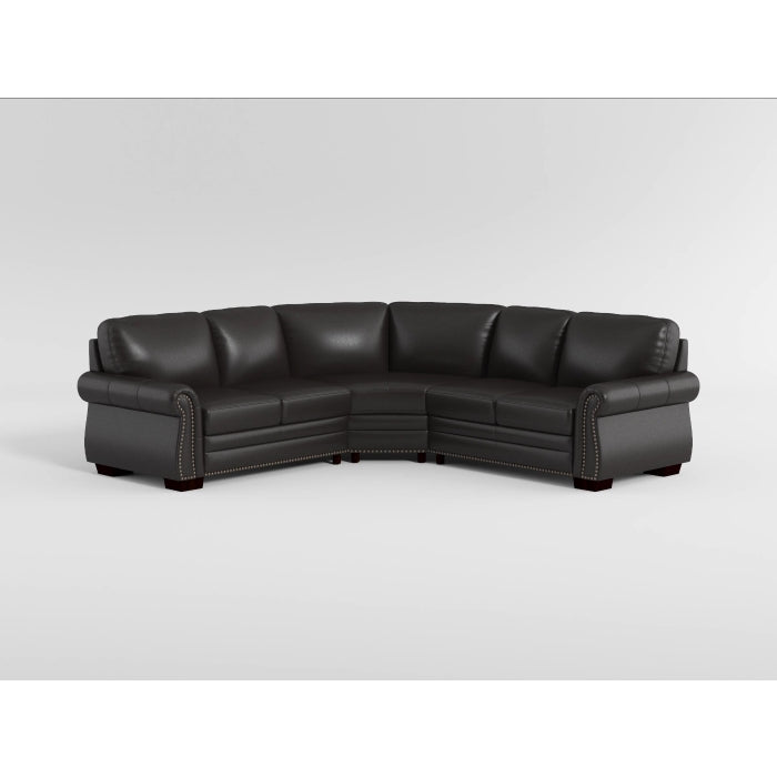 Wareham Exposed Feet With Espresso 3-Piece Sectional