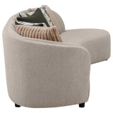 Fayette Greige 2-Piece Upholstered Sectional Sofa