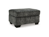 Lonoke Gunmetal Oversized Chair And Ottoman