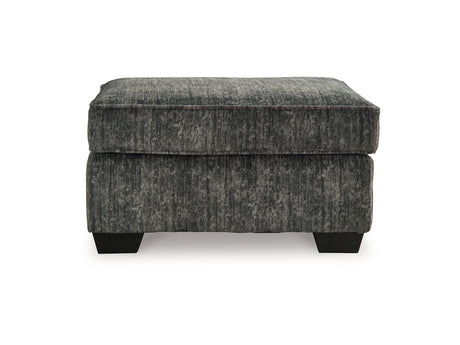 Lonoke Gunmetal Sofa, Loveseat, Oversized Chair And Ottoman