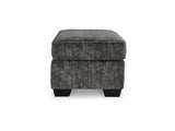 Lonoke Gunmetal Oversized Chair And Ottoman
