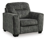 Lonoke Gunmetal Oversized Chair