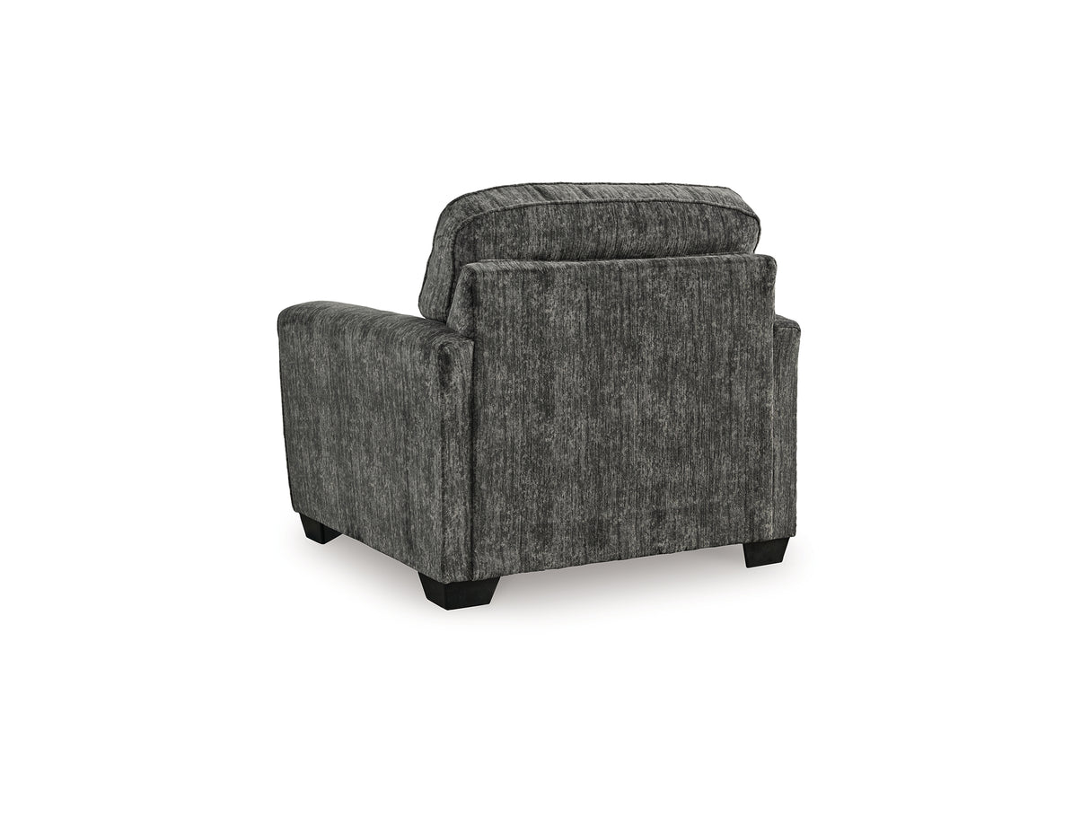 Lonoke Gunmetal Sofa, Loveseat, Oversized Chair And Ottoman