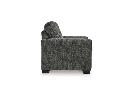 Lonoke Gunmetal Sofa, Loveseat, Oversized Chair And Ottoman