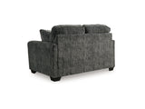 Lonoke Gunmetal Sofa, Loveseat, Oversized Chair And Ottoman