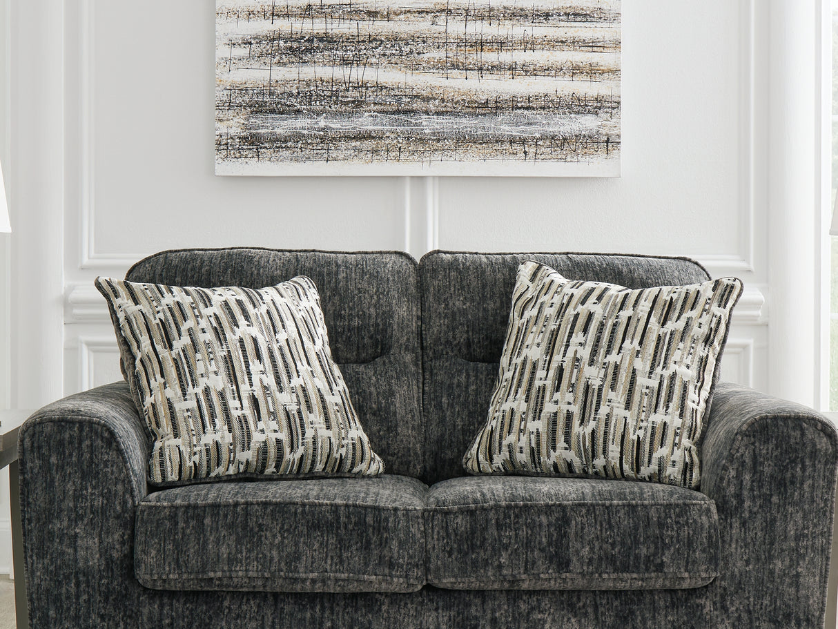 Lonoke Gunmetal 2 Loveseats And Chair