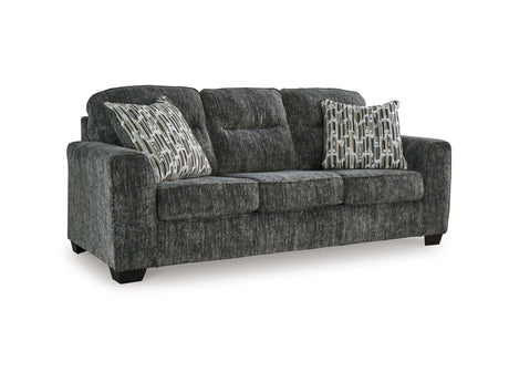 Lonoke Gunmetal Sofa, Loveseat, Oversized Chair And Ottoman