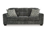 Lonoke Gunmetal Sofa, Loveseat, Oversized Chair And Ottoman