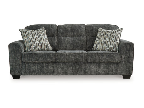 Lonoke Gunmetal Sofa, Loveseat, Oversized Chair And Ottoman