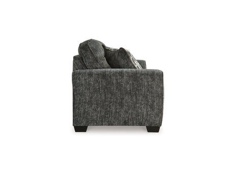 Lonoke Gunmetal Sofa, Loveseat, Oversized Chair And Ottoman