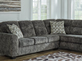 Lonoke Gunmetal 2-Piece Right-Arm Facing Sectional With Chaise