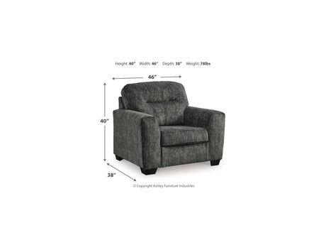 Lonoke Gunmetal 2 Loveseats And Chair