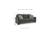 Lonoke Gunmetal Sofa, Loveseat, Oversized Chair And Ottoman