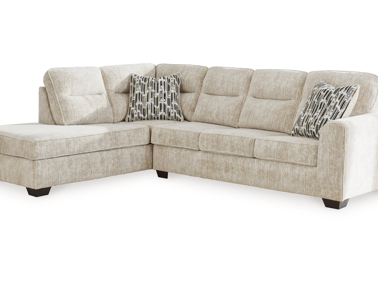 Lonoke Parchment 2-Piece Left-Arm Facing Sectional With Chaise