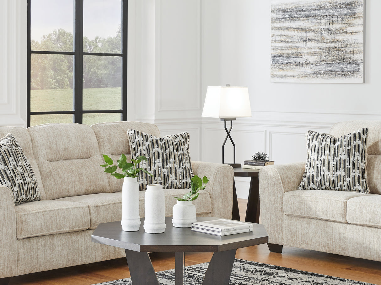Lonoke Parchment Sofa And Loveseat