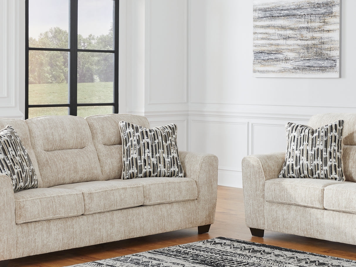 Lonoke Parchment Sofa And Loveseat