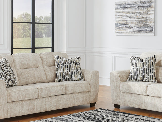 Lonoke Parchment Sofa And Loveseat