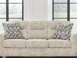 Lonoke Parchment Sofa, Loveseat, Oversized Chair And Ottoman