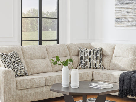 Lonoke Parchment 2-Piece Right-Arm Facing Sectional With Chaise