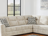 Lonoke Parchment 2-Piece Right-Arm Facing Sectional With Chaise And Ottoman