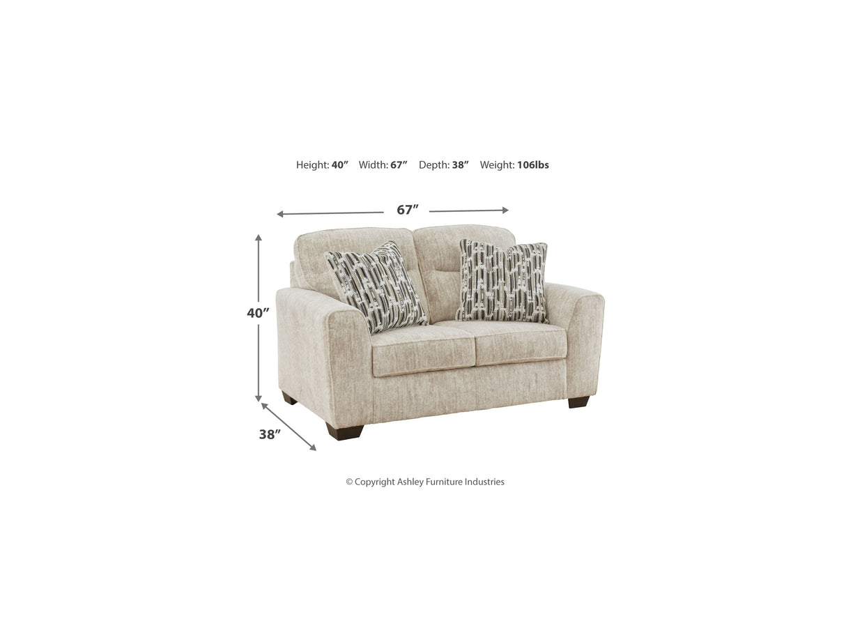 Lonoke Parchment Sofa, Loveseat, Oversized Chair And Ottoman