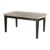 Cristo Black Dining Table, Marble Top