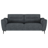 Nolan 2-piece Upholstered Sofa Set Charcoal