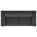 Nolan Upholstered Sloped Track Arm Sofa Charcoal