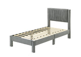 Lucia Light Gray Twin Platform Bed