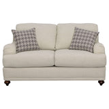 Glenn Cushion Back Loveseat Light Grey