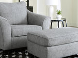 Mathonia Smoke Oversized Chair And Ottoman