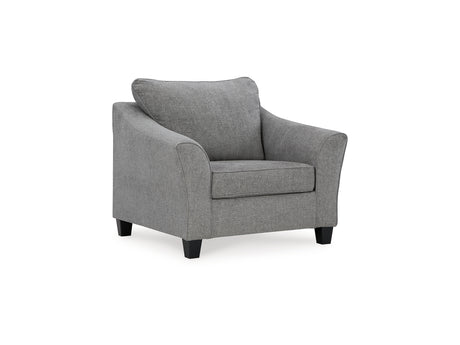 Mathonia Smoke Sofa, Loveseat, Oversized Chair And Ottoman