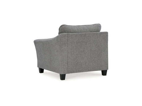 Mathonia Smoke Sofa, Loveseat, Oversized Chair And Ottoman