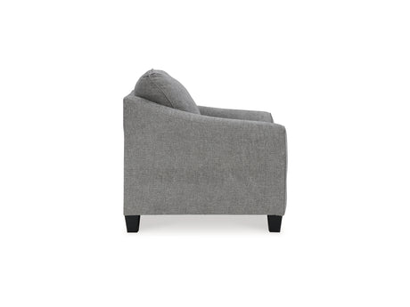 Mathonia Smoke Sofa, Loveseat, Oversized Chair And Ottoman