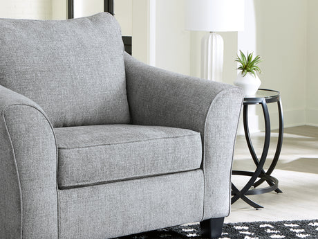 Mathonia Smoke Oversized Chair And Ottoman