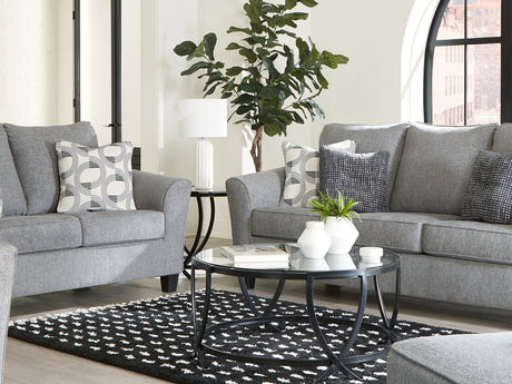 Mathonia Smoke Sofa, Loveseat, Oversized Chair And Ottoman