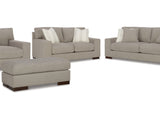 Maggie Flax Sofa, Loveseat, Oversized Chair And Ottoman