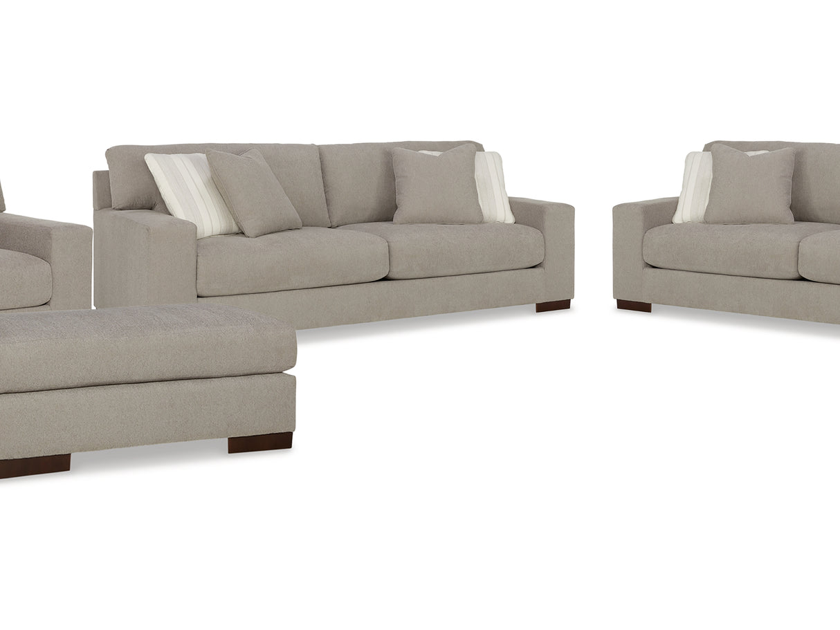 Maggie Flax 2 Sofas, Chair And Ottoman