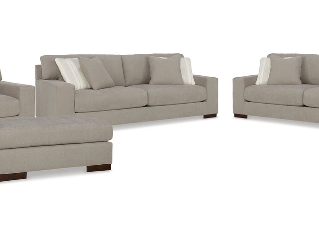 Maggie Flax 2 Sofas, Chair And Ottoman