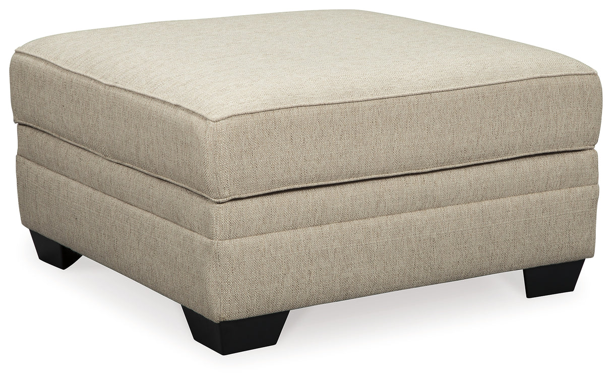 Luxora Bisque Ottoman With Storage
