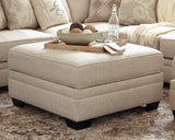 Luxora Bisque Ottoman With Storage