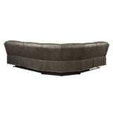 Tavin Taupe Leather-Aire Match Sectional Sofa