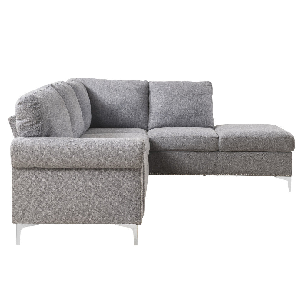 Melvyn Gray Fabric Sectional Sofa