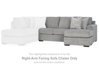 Casselbury Cement Right-Arm Facing Sofa Chaise