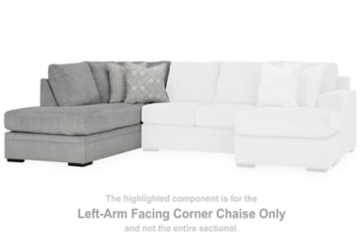 Casselbury Cement Left-Arm Facing Corner Chaise