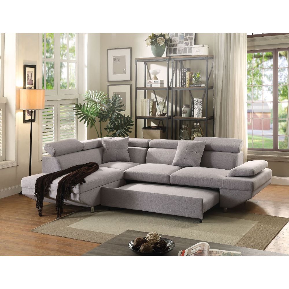 Jemima Gray Fabric Sectional Sofa